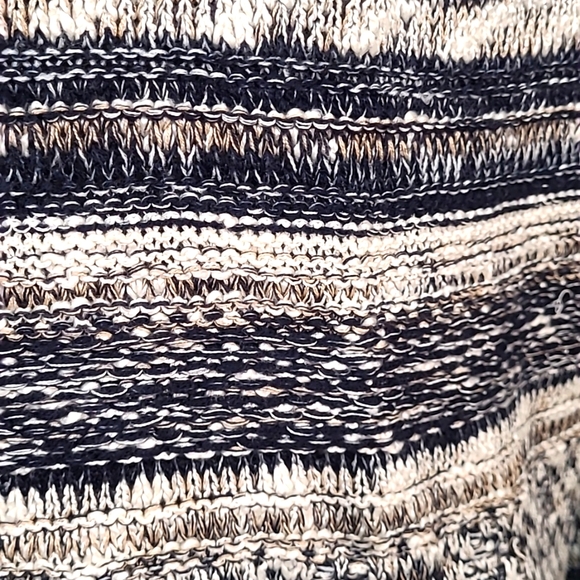 Kate & Sam Long Chunky Blue & Cream Aztec Western Boho Cardigan Sweater Sz Small - Picture 6 of 9